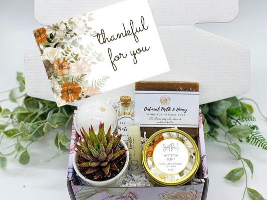 Fall Floral Thankful Gift Box