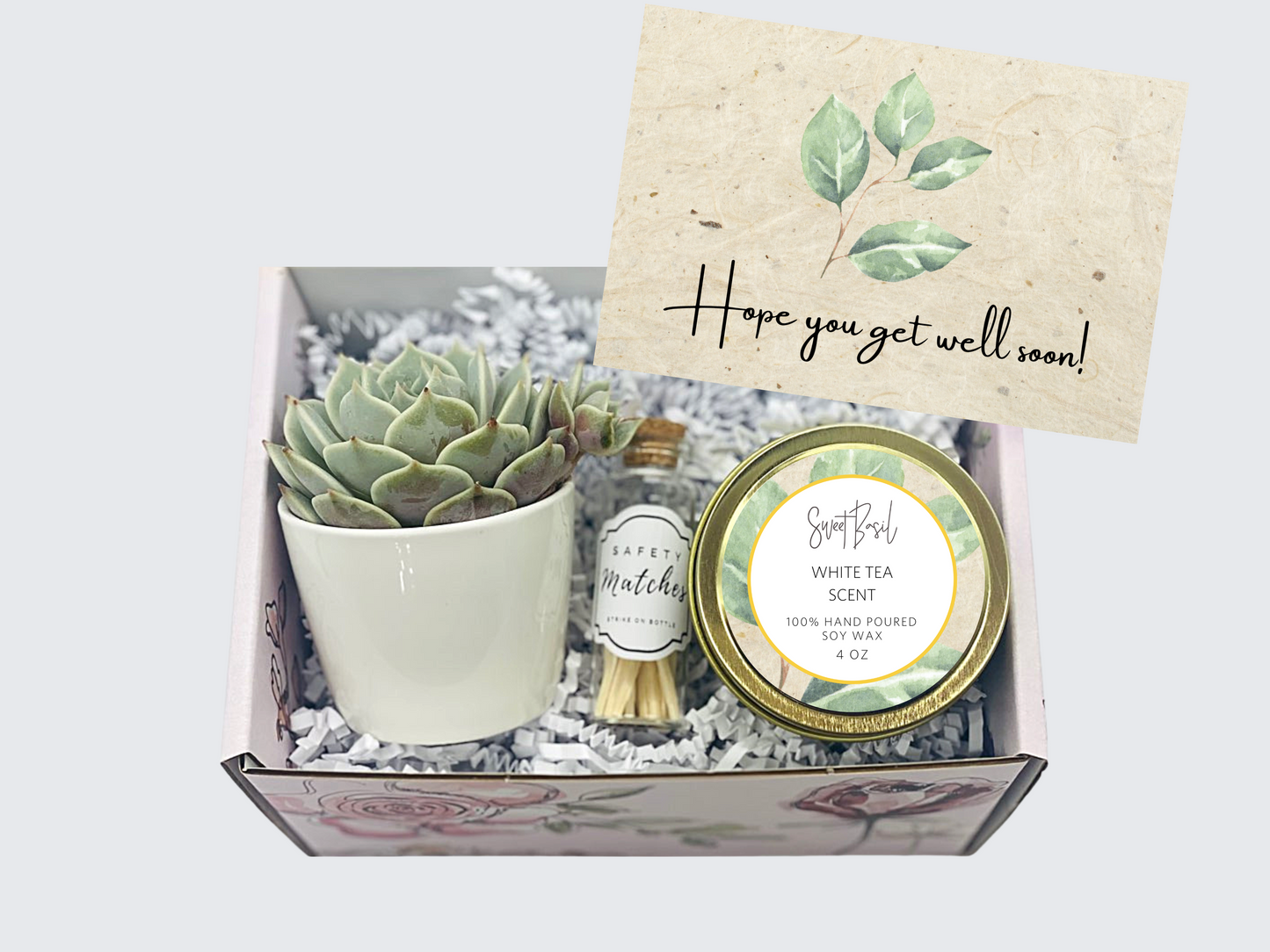 succulent get well gift Hope You Get Well Soon Gift Box