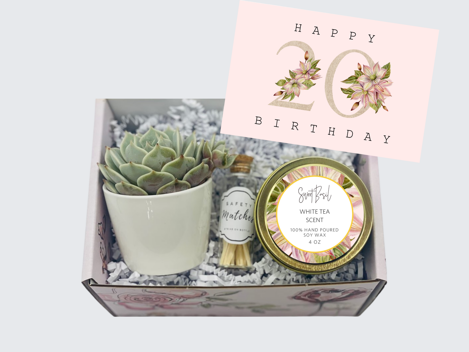 succulent birthday box 20th Birthday Gift Box