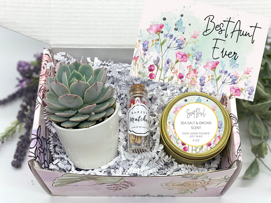 Best Aunt Ever Watercolor Gift Box
