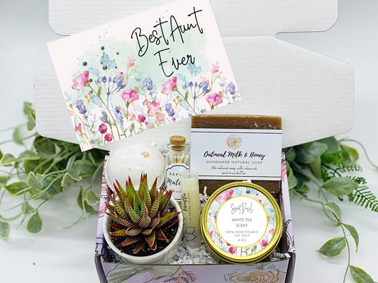 Watercolor Best Aunt Ever Gift Box