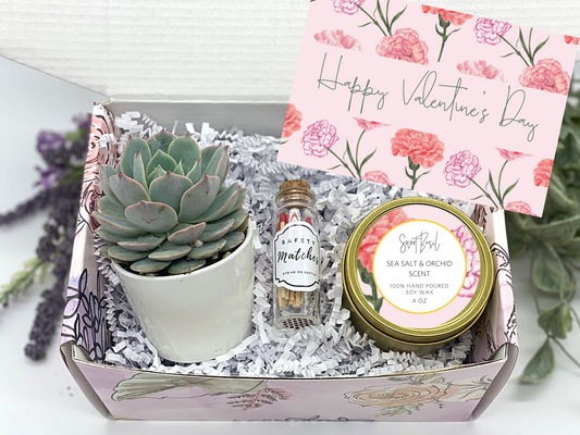 Floral Happy Valentine's Day Gift Box