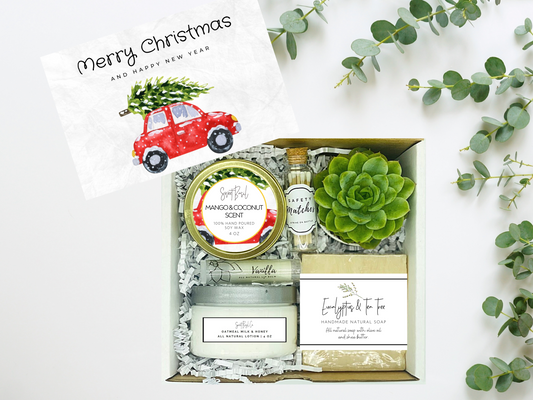 Merry Christmas and Happy New Year Spa Gift Box