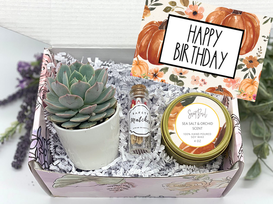 Fall Happy Birthday Gift Box