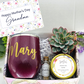 Floral Grandma Mother's Day Personalized Wine Tumbler