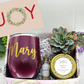 Christmas Joy Personalized Wine Tumbler
