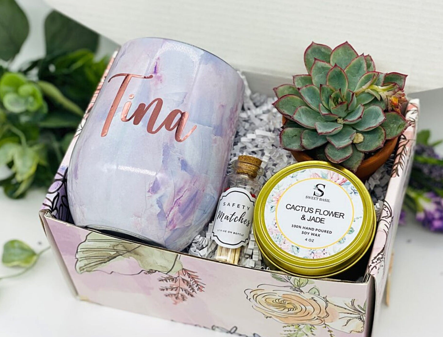 Thank You Gift Box, Tumbler Gift Box, Candle Gift Box, Friendship Gift, Realtor Gift Box, Gift for Her, Care Package, FREE SHIPPING